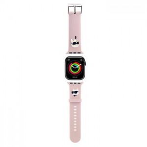 Karl Lagerfeld Apple Watch 42/44/45/46/49 Armband Karl + Choupette Rosa