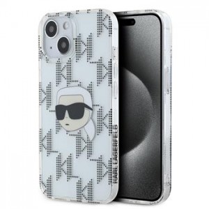 Karl Lagerfeld iPhone 15 Case IML Karl Head Transparent