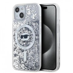 Karl Lagerfeld iPhone 15 Hülle MagSafe Case Choupette Transparent