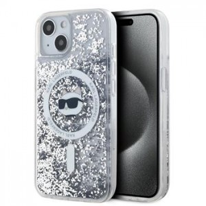 Karl Lagerfeld iPhone 15 Case MagSafe Case Choupette Transparent