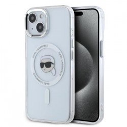 Karl Lagerfeld iPhone 15 Hülle Case Karl MagSafe Metal Frame Transparent