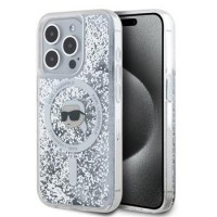 Karl Lagerfeld iPhone 15 Pro Max Hülle MagSafe Case Karl Transparent