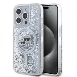 Karl Lagerfeld iPhone 15 Pro Hülle MagSafe Case K + C Transparent