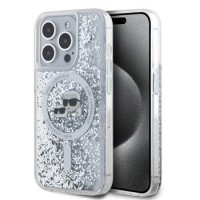 Karl Lagerfeld iPhone 15 Pro Max Case MagSafe Cover K + C Transparent