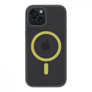 Tactical iPhone 15 Case MagSafe Hyperstealth 2.0 Black / Yellow