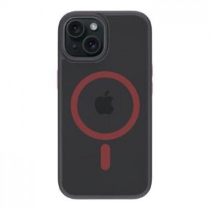 Tactical iPhone 15 Case MagSafe Hyperstealth 2.0 Black / Red