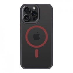 Tactical iPhone 15 Pro Max Hülle Case MagSafe Hyperstealth 2.0 Schwarz / Rot