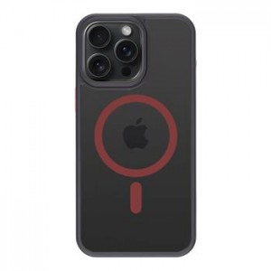 Tactical iPhone 15 Pro Max Hülle Case MagSafe Hyperstealth 2.0 Schwarz / Rot