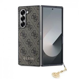 Guess Samsung Z Fold 6 Hülle Case 4G Charm Braun