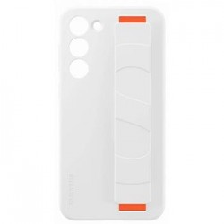 Original Samsung S23+ Plus Case Stand Grip Silicone White EF-GS916TWE