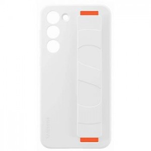 Original Samsung S23+ Plus Case Stand Grip Silicone White EF-GS916TWE