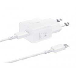 Original Samsung Ladegerät / Netzteil 25W + USB-C Kabel Weiß EP-T2510EWE + EP-DN980BWE