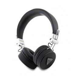 Guess Bluetooth Headphones ENC Grained Triangle Logo Black