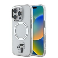 Karl Lagerfeld iPhone 16 Pro Max Hülle Case MagSafe Transparent