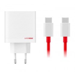 Original OnePlus SUPERVOOC 80W GaN Dual USB-A + USB-C Cable White