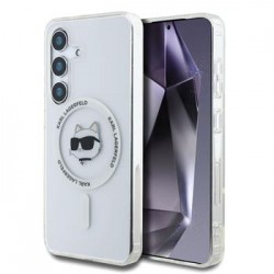 Karl Lagerfeld Samsung S25 Hülle Case IML Choupette Head MagSafe Transparent