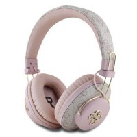 Guess Kopfhörer Bluetooth 5.3 ENC Big 4G Metallic Logo Rosa