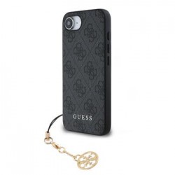 Guess iPhone 16e Case 4G Charm Tone-on-Tone Grey