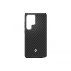 Original Samsung S25 Ultra by Spigen Enzo Aramid Carbon Case Hülle Magnet Schwarz