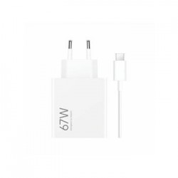 Original Xiaomi MDY-12-EH USB-A Charger Power Supply 67W + USB-C 6.2A Cable White