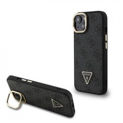 Guess iPhone 13 Hülle Case Stand Camera MagSafe Strass Logo Schwarz