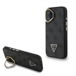Guess iPhone 16 Case Stand Camera MagSafe Rhinestone Logo Black