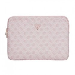 Guess Notebook Laptop Tablet 13" Bag Case 4G Triangle Pink