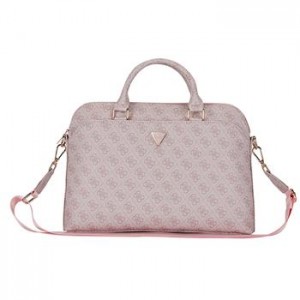 Guess Notebook Laptop 15" Bag Case 4G Triangle Pink