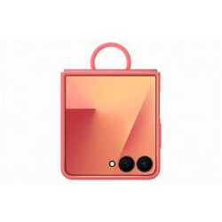 Original Samsung Z Flip 7 Ring Silicone Case Red EF-PF766TRE