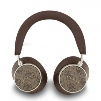 Guess Bluetooth 5.4 Over Ear ENC Kopfhörer 4G Classic Logo Braun