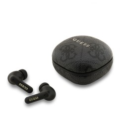 Guess Bluetooth In-Ear Headphones ENC TWS 4G Script Logo Black