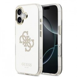 Guess iPhone 17 Hülle Case Mirror 4G Glitter Logo MagSafe Gold