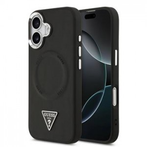 Guess iPhone 17 Hülle Case Dreieck Logo MagSafe Schwarz
