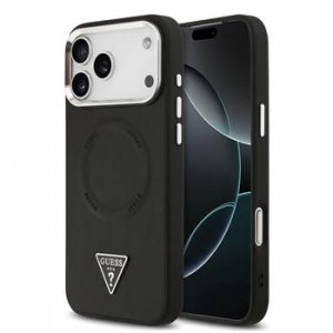 Guess iPhone 17 Pro Hülle Case Dreieck Logo MagSafe Schwarz