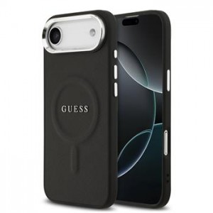 Guess iPhone 17 Air Hülle Case Cover Saffiano MagSafe Schwarz