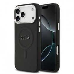 Guess iPhone 17 Pro Max Hülle Case Cover Saffiano MagSafe Schwarz