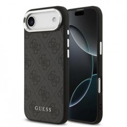 Guess iPhone 17 Air Hülle Case 4G MagSafe Metal Logo Black