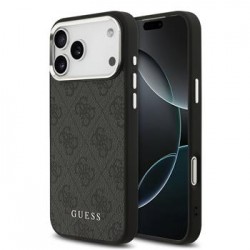 Guess iPhone 17 Pro Max Hülle Case 4G MagSafe Metal Logo Black