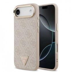 Guess iPhone 17 Air Hülle Case Strass 4G Gold Frame MagSafe Rosa