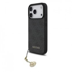 Guess iPhone 17 Pro Hülle Case MagSafe 4G Charm Grau