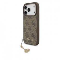 Guess iPhone 17 Pro Hülle Case MagSafe 4G Charm Braun