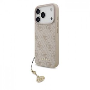 Guess iPhone 17 Pro Case with MagSafe 4G Charm, Pink
