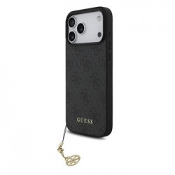 Guess iPhone 17 Pro Max Hülle Case MagSafe 4G Charm Grau