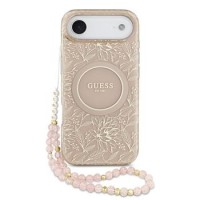 Guess iPhone 17 Air Hülle Case MagSafe Allover Strap Rosa