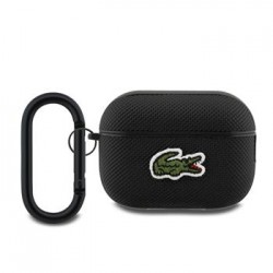 Lacoste AirPods Pro 2 Hülle Case Cover Petit Pique Croc Logo Patch Schwarz