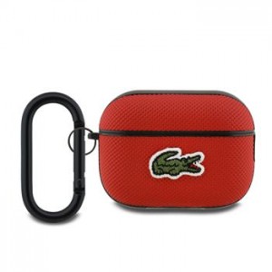 Lacoste AirPods Pro 2 Case Cover Petit Piqué Croc Logo Patch Red