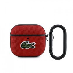 Lacoste AirPods 4 Case Cover Petit Pique Croc Logo Patch Red