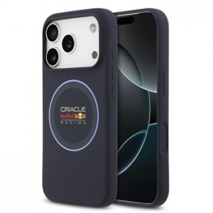 Red Bull iPhone 17 Pro Silikon Hülle Blue Ring MagSafe Navy Blau