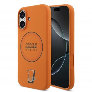 Red Bull iPhone 17 Silikon Hülle Blue Ring MagSafe Orange