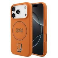 Red Bull iPhone 17 Pro Silikon Hülle Blue Ring MagSafe Orange